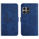 Custodia per cellulare in pelle goffrata con peonia a farfalla, For OnePlus 9, For OnePlus 9 Pro, For OnePlus 10 Pro