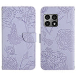 Custodia per cellulare in pelle goffrata con peonia a farfalla, For OnePlus 9, For OnePlus 9 Pro, For OnePlus 10 Pro