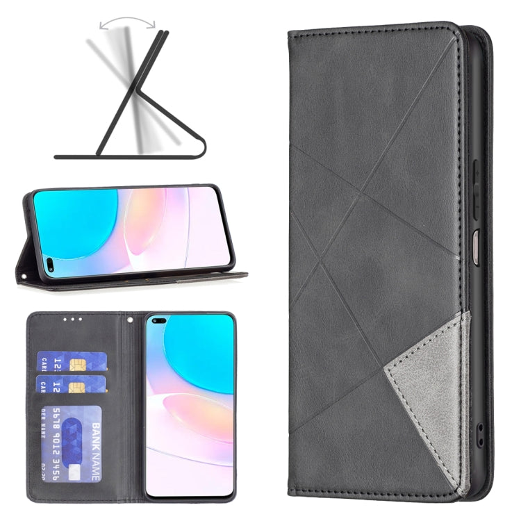 Custodia per telefono in pelle magnetica invisibile prismatica, For Honor 50 / Huawei nova 9, For Honor 50 Lite / Huawei nova 8i, For Motorola Moto E40 / E30, For Motorola Moto G22