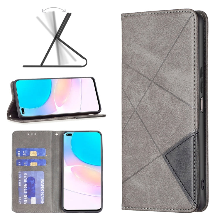 Custodia per telefono in pelle magnetica invisibile prismatica, For Honor 50 / Huawei nova 9, For Honor 50 Lite / Huawei nova 8i, For Motorola Moto E40 / E30, For Motorola Moto G22