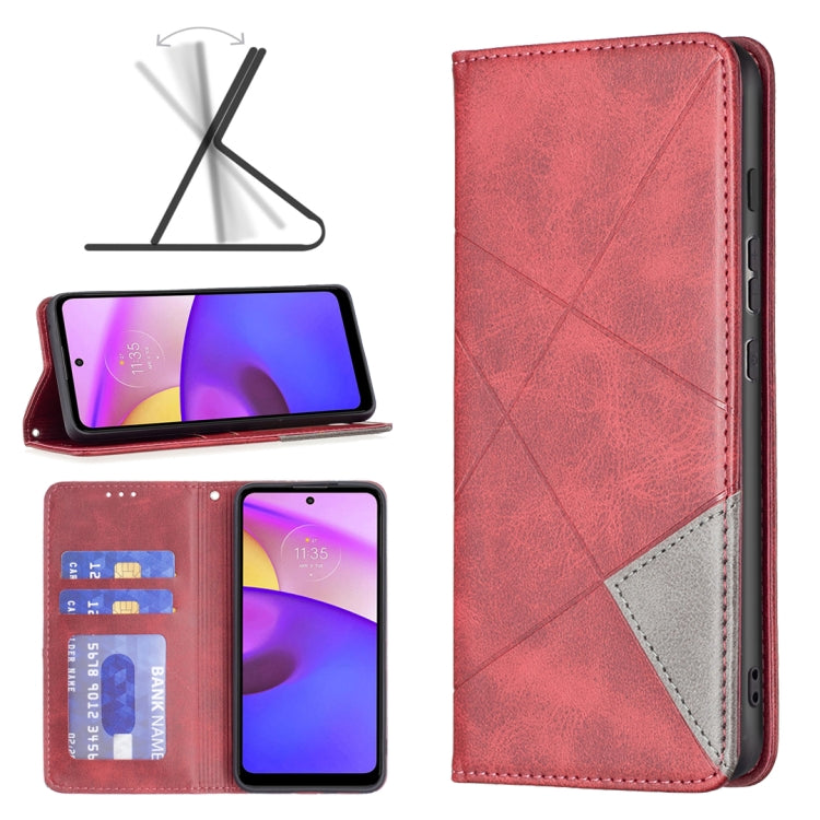 Custodia per telefono in pelle magnetica invisibile prismatica, For Honor 50 / Huawei nova 9, For Honor 50 Lite / Huawei nova 8i, For Motorola Moto E40 / E30, For Motorola Moto G22