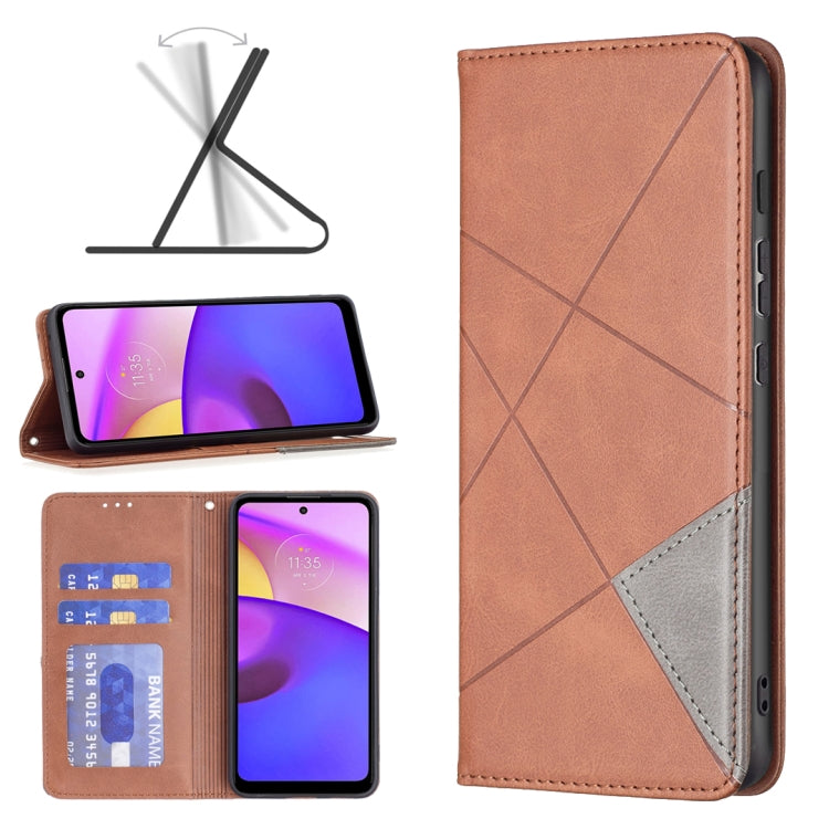 Custodia per telefono in pelle magnetica invisibile prismatica, For Honor 50 / Huawei nova 9, For Honor 50 Lite / Huawei nova 8i, For Motorola Moto E40 / E30, For Motorola Moto G22