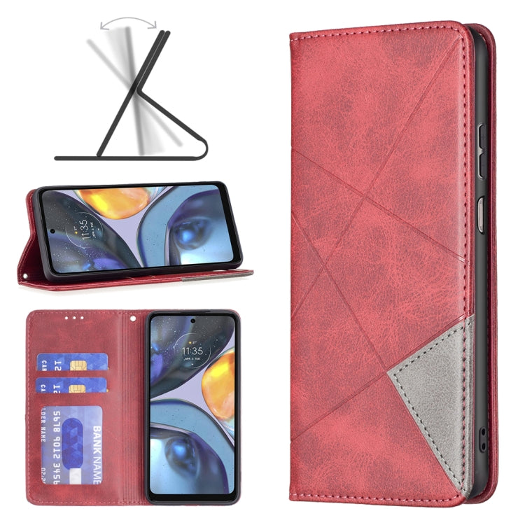Custodia per telefono in pelle magnetica invisibile prismatica, For Honor 50 / Huawei nova 9, For Honor 50 Lite / Huawei nova 8i, For Motorola Moto E40 / E30, For Motorola Moto G22