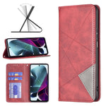Custodia per telefono in pelle magnetica invisibile prismatica, For Motorola Moto G200 5G / Edge S30 5G, For OPPO A96 5G, For OPPO Find X5, For OPPO Realme 9 Pro