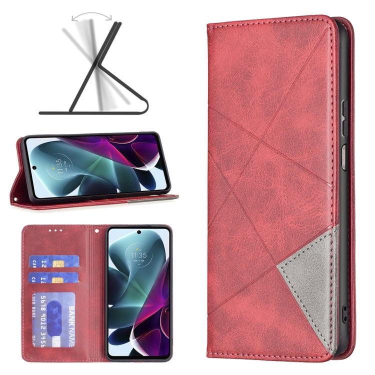 Custodia per telefono in pelle magnetica invisibile prismatica, For Motorola Moto G200 5G / Edge S30 5G, For OPPO A96 5G, For OPPO Find X5, For OPPO Realme 9 Pro