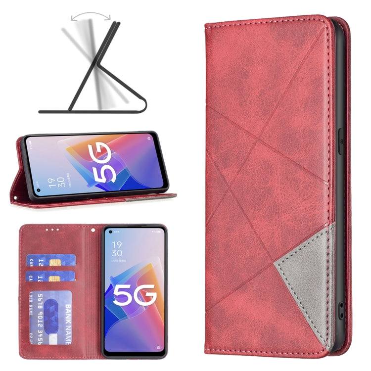 Custodia per telefono in pelle magnetica invisibile prismatica, For Motorola Moto G200 5G / Edge S30 5G, For OPPO A96 5G, For OPPO Find X5, For OPPO Realme 9 Pro