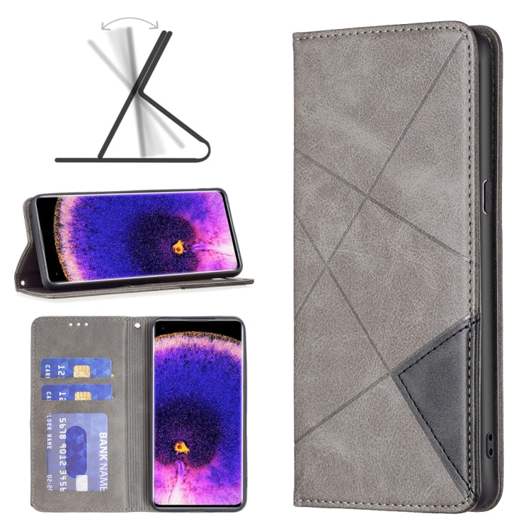 Custodia per telefono in pelle magnetica invisibile prismatica, For Motorola Moto G200 5G / Edge S30 5G, For OPPO A96 5G, For OPPO Find X5, For OPPO Realme 9 Pro