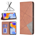Custodia per telefono in pelle magnetica invisibile prismatica, For OPPO Realme C35, For Xiaomi Redmi Note 11 Pro Global, For Honor X20, For Xiaomi 12 Pro