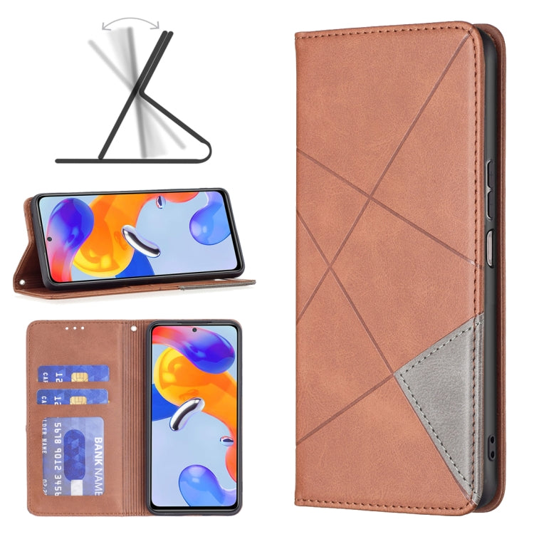 Custodia per telefono in pelle magnetica invisibile prismatica, For OPPO Realme C35, For Xiaomi Redmi Note 11 Pro Global, For Honor X20, For Xiaomi 12 Pro