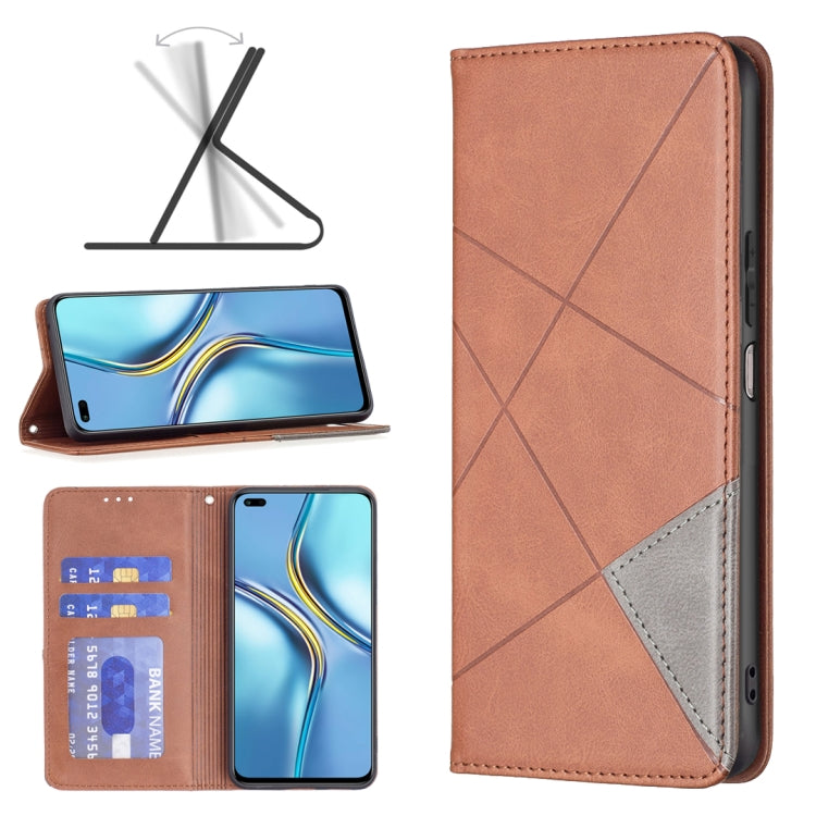 Custodia per telefono in pelle magnetica invisibile prismatica, For OPPO Realme C35, For Xiaomi Redmi Note 11 Pro Global, For Honor X20, For Xiaomi 12 Pro