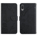 Custodia per cellulare in pelle goffrata con peonia a farfalla, For Samsung Galaxy A01, For Samsung Galaxy A02s, For Samsung Galaxy A02s EU Version, For Samsung Galaxy A03 164mm
