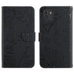 Custodia per cellulare in pelle goffrata con peonia a farfalla, For Samsung Galaxy A01, For Samsung Galaxy A02s, For Samsung Galaxy A02s EU Version, For Samsung Galaxy A03 164mm