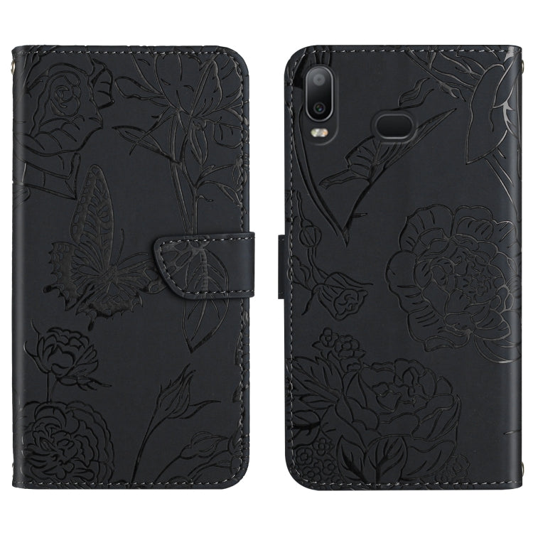 Custodia per cellulare in pelle goffrata con peonia a farfalla, For Samsung Galaxy A10s, For Samsung Galaxy A12, For Samsung Galaxy A13 4G, For Samsung Galaxy A13 5G