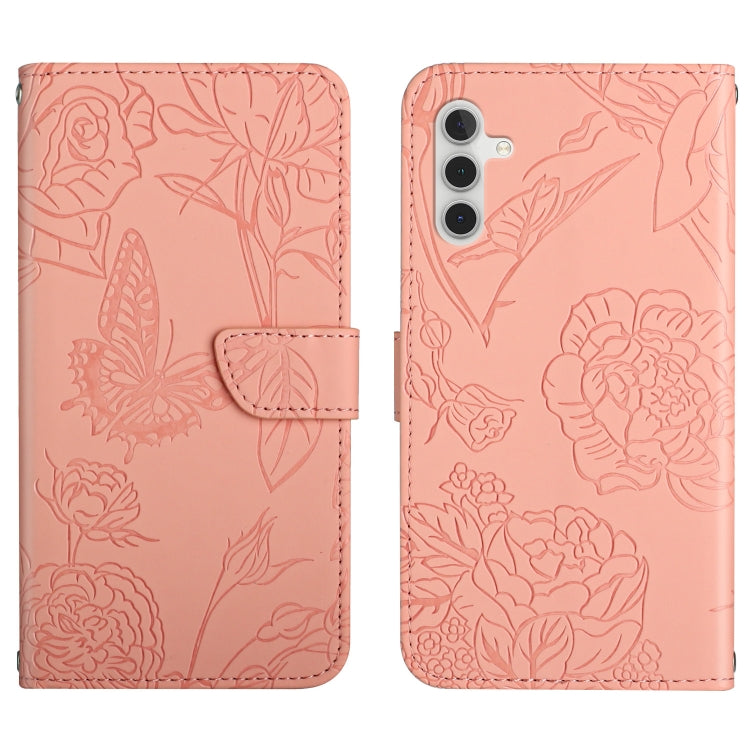 Custodia per cellulare in pelle goffrata con peonia a farfalla, For Samsung Galaxy A10s, For Samsung Galaxy A12, For Samsung Galaxy A13 4G, For Samsung Galaxy A13 5G