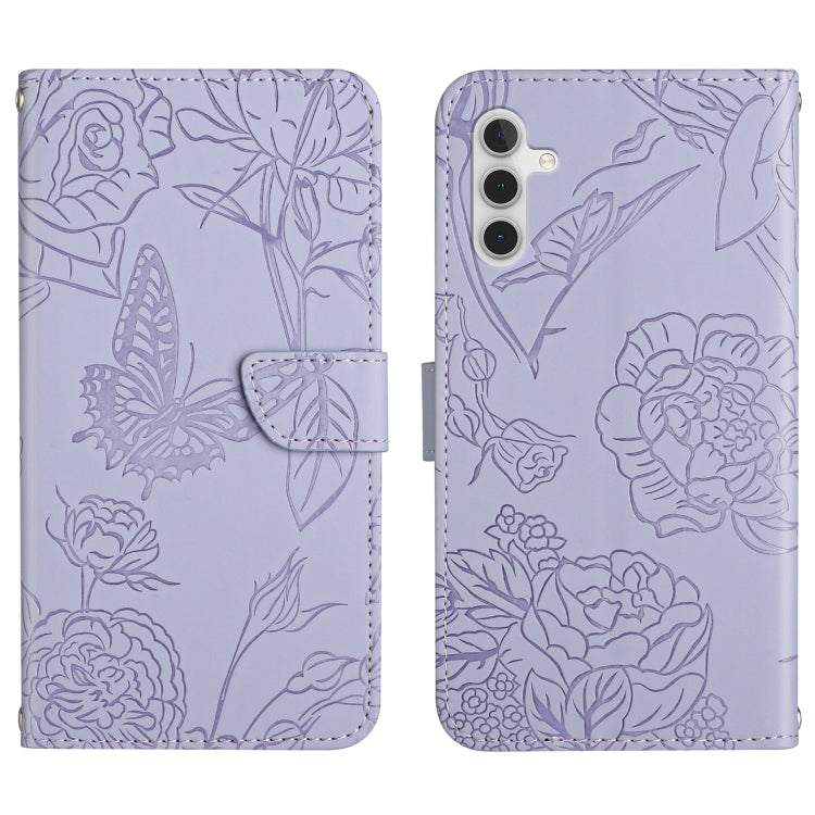 Custodia per cellulare in pelle goffrata con peonia a farfalla, For Samsung Galaxy A10s, For Samsung Galaxy A12, For Samsung Galaxy A13 4G, For Samsung Galaxy A13 5G