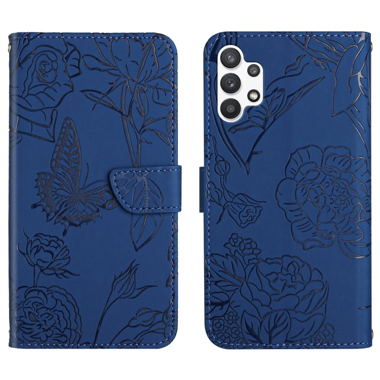 Custodia per cellulare in pelle goffrata con peonia a farfalla, For Samsung Galaxy A32 4G, For Samsung Galaxy A32 5G, For Samsung Galaxy A33 5G, For Samsung Galaxy A40