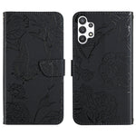 Custodia per cellulare in pelle goffrata con peonia a farfalla, For Samsung Galaxy A32 4G, For Samsung Galaxy A32 5G, For Samsung Galaxy A33 5G, For Samsung Galaxy A40