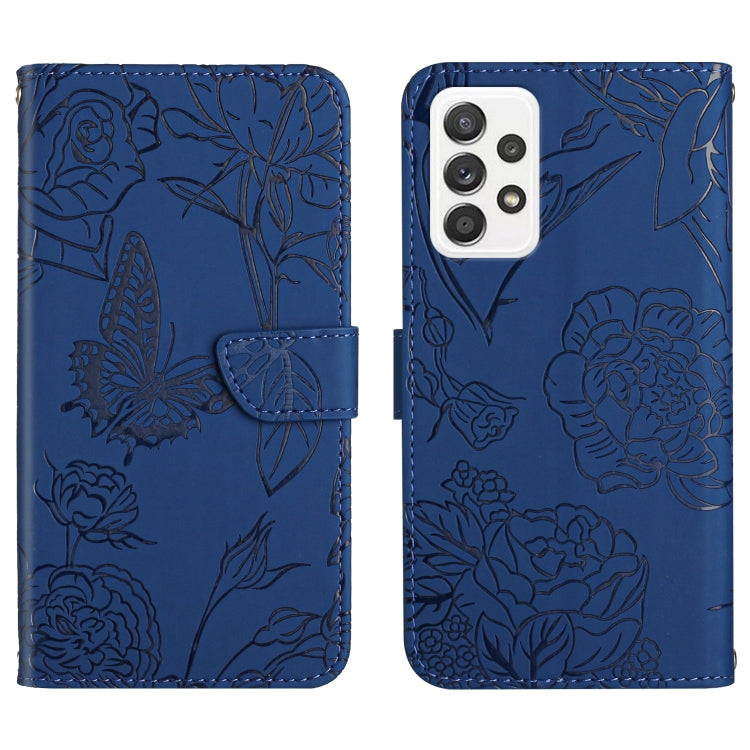 Custodia per cellulare in pelle goffrata con peonia a farfalla, For Samsung Galaxy A32 4G, For Samsung Galaxy A32 5G, For Samsung Galaxy A33 5G, For Samsung Galaxy A40