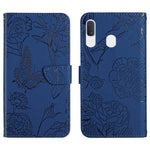 Custodia per cellulare in pelle goffrata con peonia a farfalla, For Samsung Galaxy A32 4G, For Samsung Galaxy A32 5G, For Samsung Galaxy A33 5G, For Samsung Galaxy A40