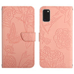 Custodia per cellulare in pelle goffrata con peonia a farfalla, For Samsung Galaxy A41, For Samsung Galaxy A42 5G, For Samsung Galaxy A50, For Samsung Galaxy A51