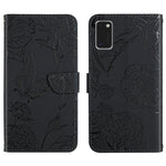 Custodia per cellulare in pelle goffrata con peonia a farfalla, For Samsung Galaxy A41, For Samsung Galaxy A42 5G, For Samsung Galaxy A50, For Samsung Galaxy A51