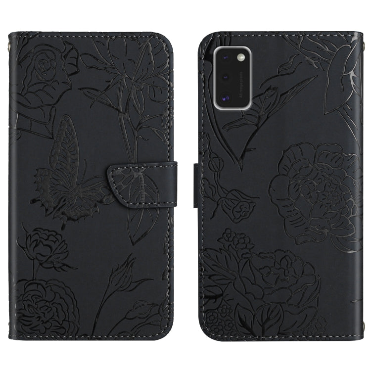 Custodia per cellulare in pelle goffrata con peonia a farfalla, For Samsung Galaxy A41, For Samsung Galaxy A42 5G, For Samsung Galaxy A50, For Samsung Galaxy A51