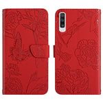 Custodia per cellulare in pelle goffrata con peonia a farfalla, For Samsung Galaxy A41, For Samsung Galaxy A42 5G, For Samsung Galaxy A50, For Samsung Galaxy A51