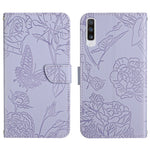 Custodia per cellulare in pelle goffrata con peonia a farfalla, For Samsung Galaxy A41, For Samsung Galaxy A42 5G, For Samsung Galaxy A50, For Samsung Galaxy A51