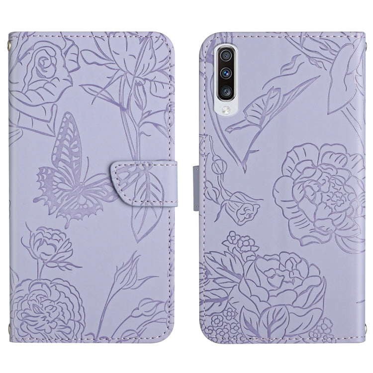 Custodia per cellulare in pelle goffrata con peonia a farfalla, For Samsung Galaxy A41, For Samsung Galaxy A42 5G, For Samsung Galaxy A50, For Samsung Galaxy A51