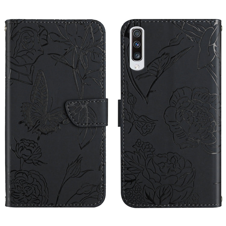 Custodia per cellulare in pelle goffrata con peonia a farfalla, For Samsung Galaxy A41, For Samsung Galaxy A42 5G, For Samsung Galaxy A50, For Samsung Galaxy A51