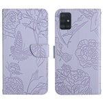 Custodia per cellulare in pelle goffrata con peonia a farfalla, For Samsung Galaxy A51 5G, For Samsung Galaxy A53 5G, For Samsung Galaxy A70, For Samsung Galaxy A70e