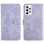 Custodia per cellulare in pelle goffrata con peonia a farfalla, For Samsung Galaxy A51 5G, For Samsung Galaxy A53 5G, For Samsung Galaxy A70, For Samsung Galaxy A70e