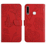 Custodia per cellulare in pelle goffrata con peonia a farfalla, For Samsung Galaxy A51 5G, For Samsung Galaxy A53 5G, For Samsung Galaxy A70, For Samsung Galaxy A70e