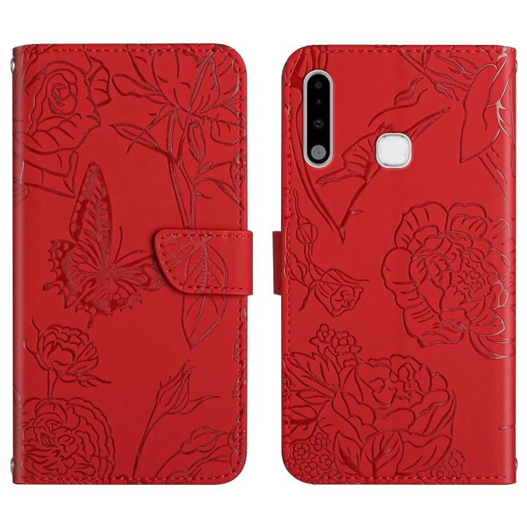 Custodia per cellulare in pelle goffrata con peonia a farfalla, For Samsung Galaxy A51 5G, For Samsung Galaxy A53 5G, For Samsung Galaxy A70, For Samsung Galaxy A70e