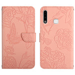 Custodia per cellulare in pelle goffrata con peonia a farfalla, For Samsung Galaxy A51 5G, For Samsung Galaxy A53 5G, For Samsung Galaxy A70, For Samsung Galaxy A70e
