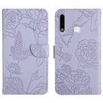 Custodia per cellulare in pelle goffrata con peonia a farfalla, For Samsung Galaxy A51 5G, For Samsung Galaxy A53 5G, For Samsung Galaxy A70, For Samsung Galaxy A70e