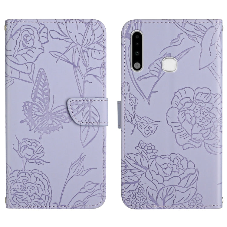 Custodia per cellulare in pelle goffrata con peonia a farfalla, For Samsung Galaxy A51 5G, For Samsung Galaxy A53 5G, For Samsung Galaxy A70, For Samsung Galaxy A70e