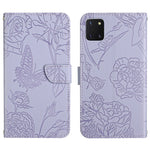 Custodia per cellulare in pelle goffrata con peonia a farfalla, For Samsung Galaxy A71, For Samsung Galaxy A71 5G, For Samsung Galaxy A73 5G, For Samsung Galaxy A81