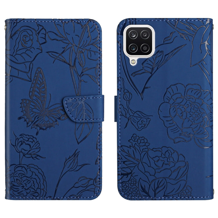Custodia per cellulare in pelle goffrata con peonia a farfalla, For Samsung Galaxy A82, For Samsung Galaxy A91, For Samsung Galaxy F52 5G, For Samsung Galaxy F62 / M62