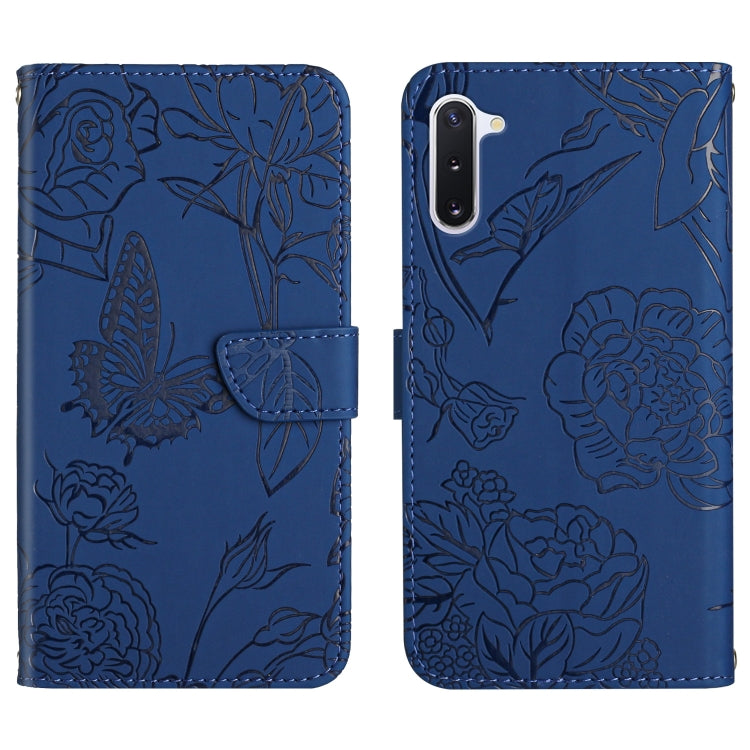 Custodia per cellulare in pelle goffrata con peonia a farfalla, For Samsung Galaxy Note10, For Samsung Galaxy Note10+, For Samsung Galaxy Note20, For Samsung Galaxy Note20 Ultra