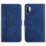 Custodia per cellulare in pelle goffrata con peonia a farfalla, For Samsung Galaxy Note10, For Samsung Galaxy Note10+, For Samsung Galaxy Note20, For Samsung Galaxy Note20 Ultra