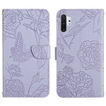 Custodia per cellulare in pelle goffrata con peonia a farfalla, For Samsung Galaxy Note10, For Samsung Galaxy Note10+, For Samsung Galaxy Note20, For Samsung Galaxy Note20 Ultra