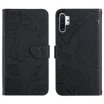 Custodia per cellulare in pelle goffrata con peonia a farfalla, For Samsung Galaxy Note10, For Samsung Galaxy Note10+, For Samsung Galaxy Note20, For Samsung Galaxy Note20 Ultra
