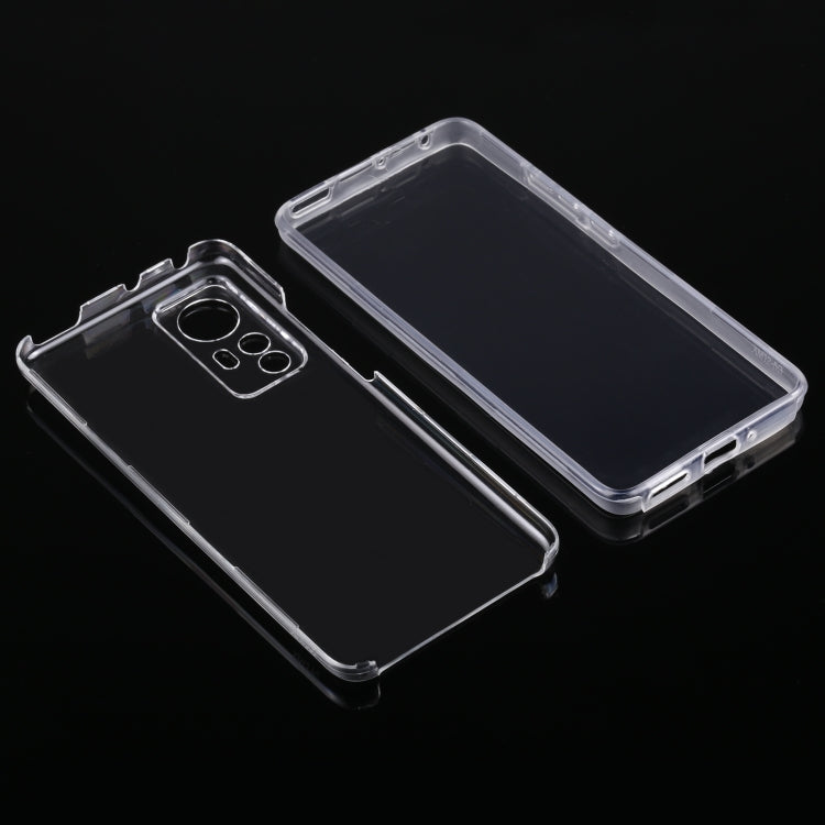 Custodia per telefono trasparente bifacciale ultrasottile in PC + TPU, For Xiaomi 12, For Xiaomi 12 Pro