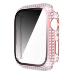 Diamond PC + cassa dell'orologio in vetro temperato per Apple Watch Series, 7 41mm, 7 45mm