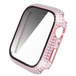 Diamond PC + cassa dell'orologio in vetro temperato per Apple Watch Series, 7 41mm, 7 45mm