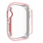Diamond PC + cassa dell'orologio in vetro temperato per Apple Watch Series, 7 41mm, 7 45mm