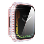 Diamond PC + cassa dell'orologio in vetro temperato per Apple Watch Series, 7 41mm, 7 45mm
