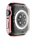 Diamond PC + cassa dell'orologio in vetro temperato per Apple Watch Series, 7 41mm, 7 45mm