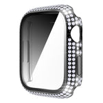 Diamond PC + cassa dell'orologio in vetro temperato per Apple Watch Series, 7 41mm, 7 45mm